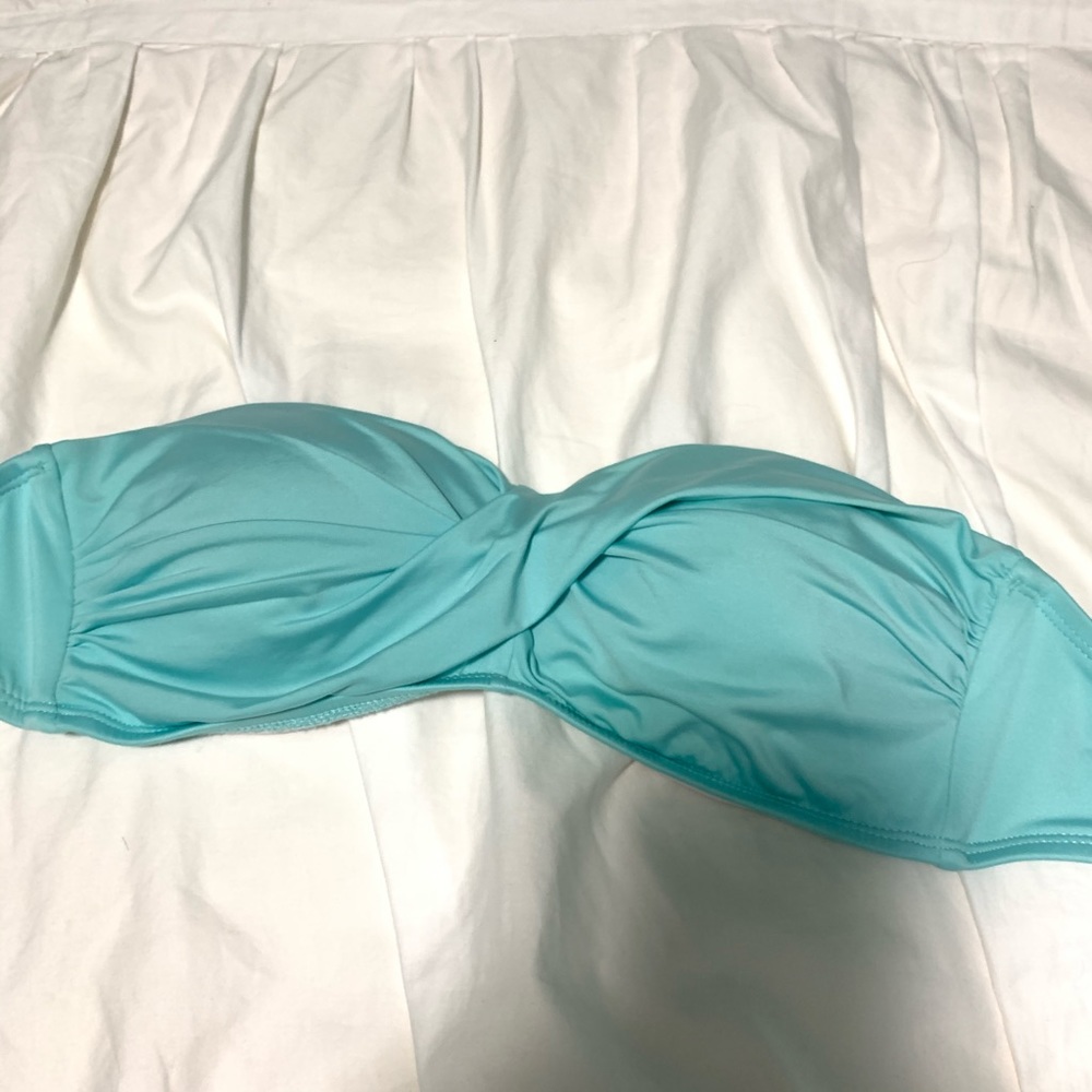 Target Strapless Blue Bikini Top